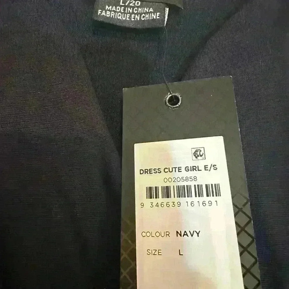 City Chic Plus Size L/20 Dress in Navy NWT - Picture 3 of 5